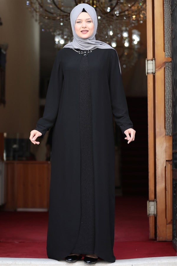 Parıltı Abiye Siyah