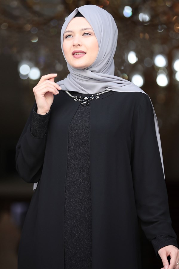 Parıltı Abiye Siyah