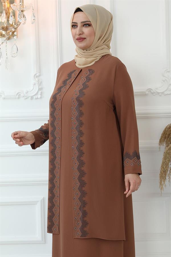 Hatun Abiye Elbise Camel